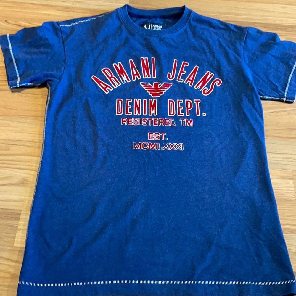 Blue Armani jeans T-shirt- Men’s